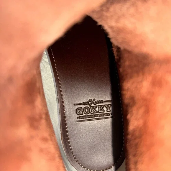 Gokey Upland Mens Handmade Brown Leather Lace Up Moc Toe Work Boots USA Sz 10 - Picture 10 of 10